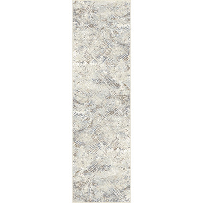 Tapis beige/bleu Karlee
