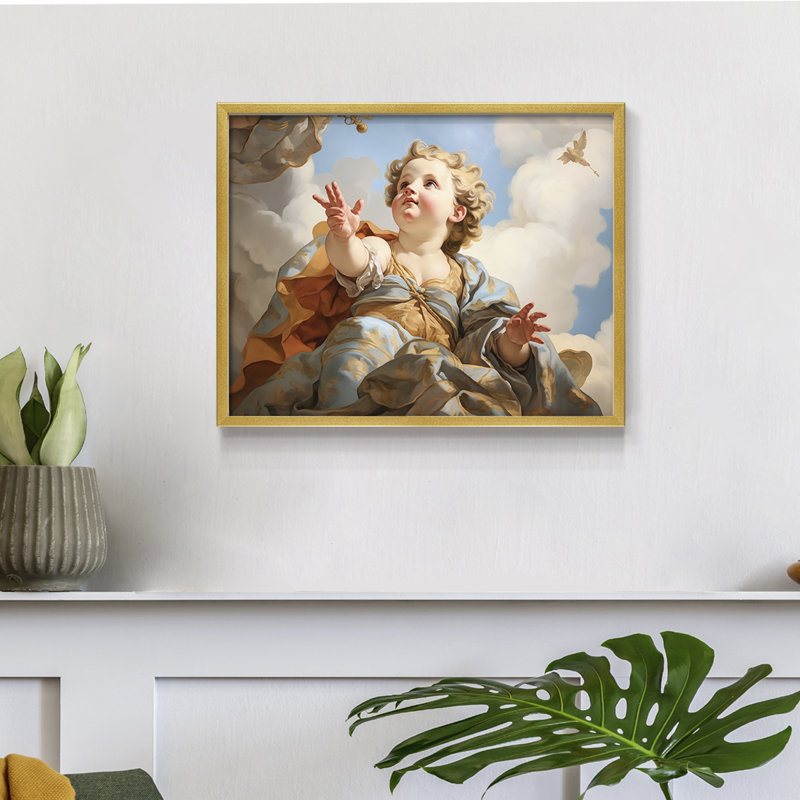 Angels From Above-XXIX - Reproduction encadrée - Restickable, H 22 po x l 28 po