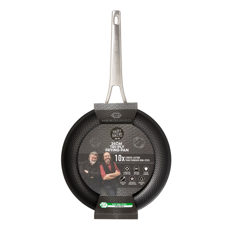 Stainless Steel Non-Stick Frying Pan, 24cm W