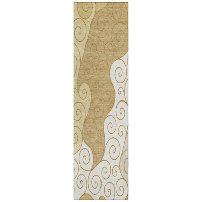Machine Washable Indoor/Outdoor Chantille ACN2464 Spiral Rug
