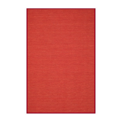 Tapis contemporain rouge