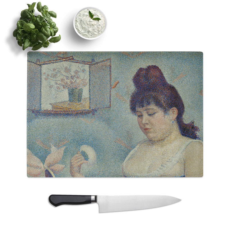 Woman Powdering Herself by Georges Seurat Chopping Board, 0.4cm H x 28.5cm W x 39cm L