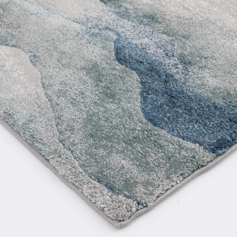 Orren Ellis Textures Korisyn Blue Area Rug (7'10" x 9'10")