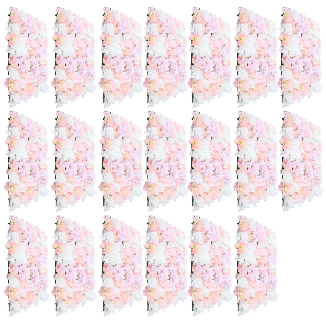 Artificial Silk Flower Wall Panel For Wedding And Many Parties (Set of 20) YXSUN Flower