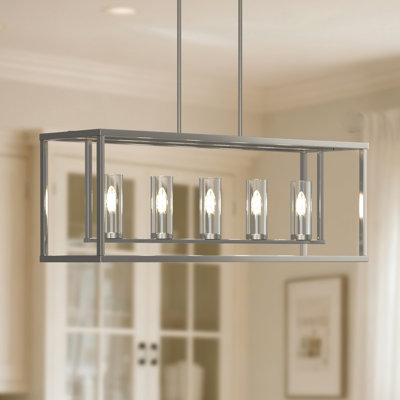 42'' (W) 5 - Light Square/Rectangle Kitchen Island Pendant Light
