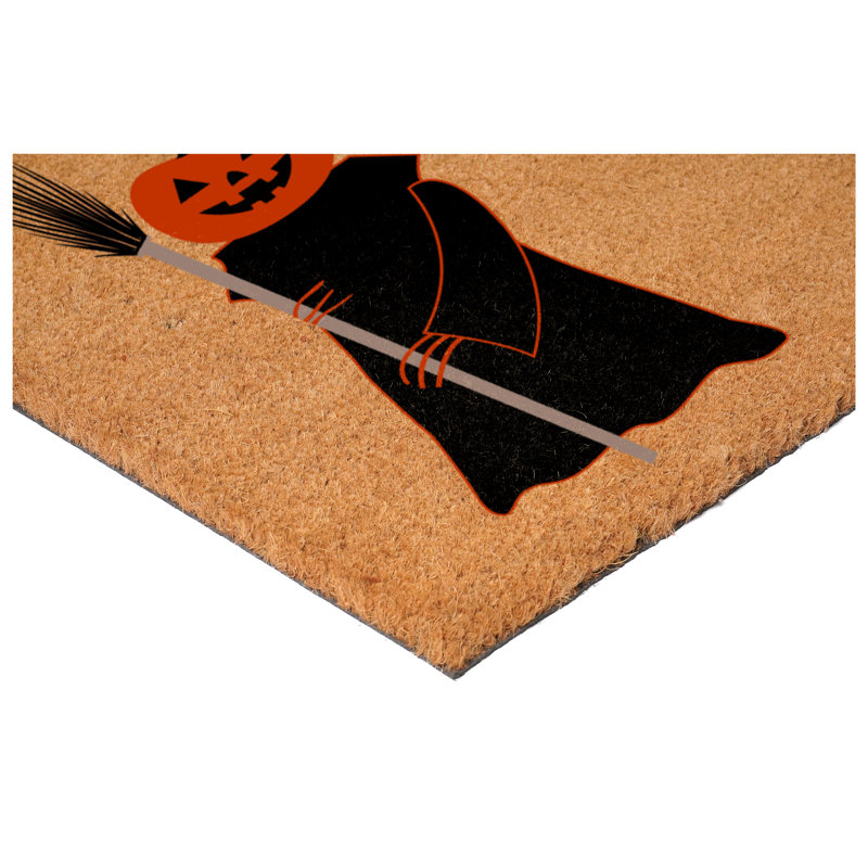 Paillasson Scary Pumpkin Keep Out, L 17 po x L 29 po