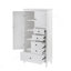 Grande armoire de rangement avec 4 tiroirs de tailles variées + tablettes réglables