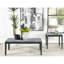 Table basse transitionnelle rectangulaire avec faux marbre gris et noir élégant, facile d'entretien dans les espaces décoratifs en marbre audacieux, idéale pour les espaces principaux, installation rapide
