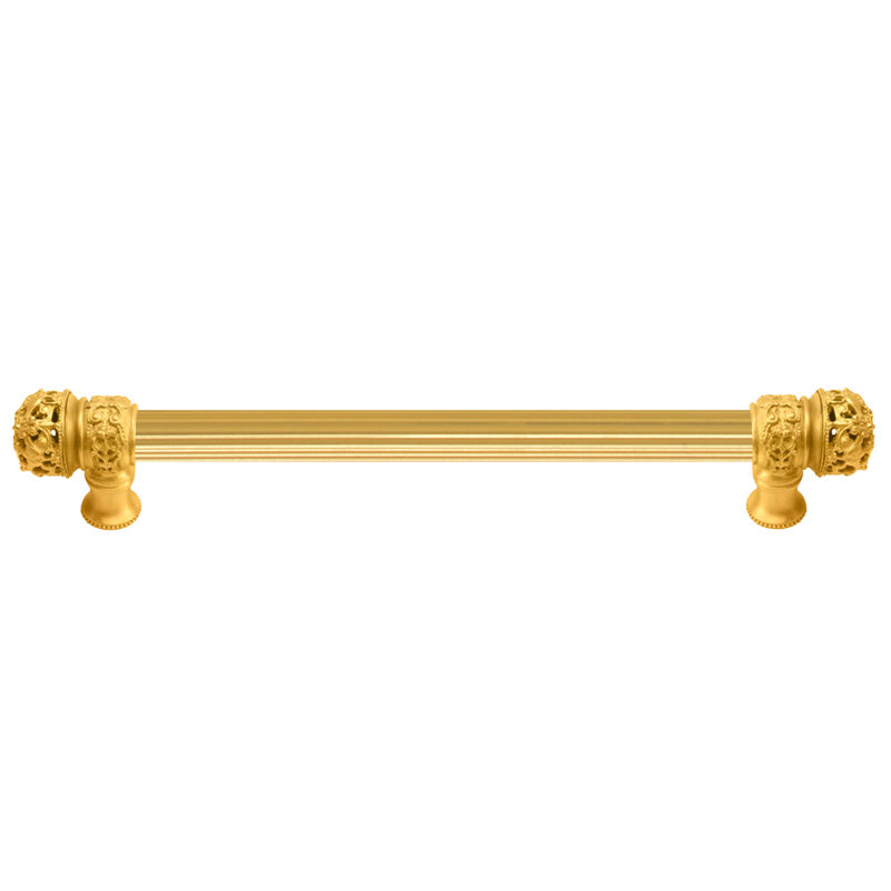 Juliane Grace 18 inches c.c with 5/8 reeded center long pull small finial in Chalice, Gold, 9"
