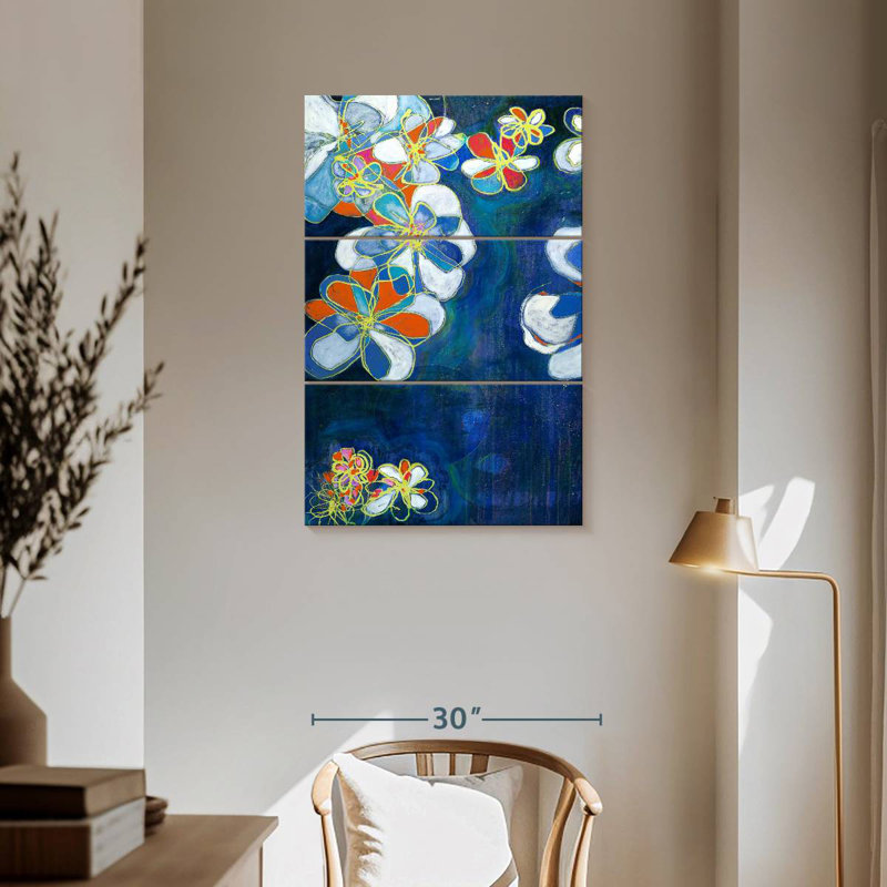 Harnek Night Blooms I, H 57 po x l 36 po