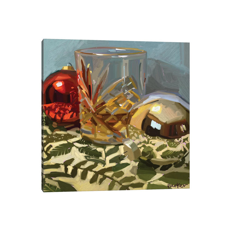 Drink Between Friends by Teddi Parker - Wrapped Canvas Print, 45.72cm H x 45.72cm W