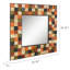 Wood Square Wall Mirror