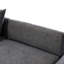 Lit modulaire gris avec sièges modulaires et portatifs 85,4 po en U-893662559