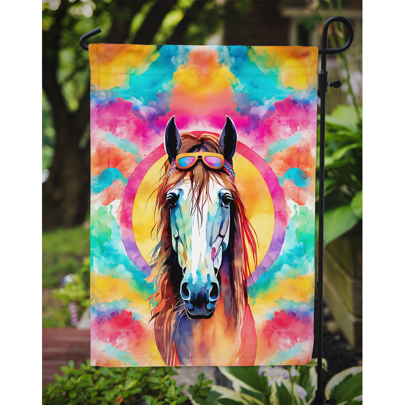 Drapeau de jardin hippie