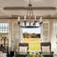 Payne 8 - Light Waggon Wheel Chandelier