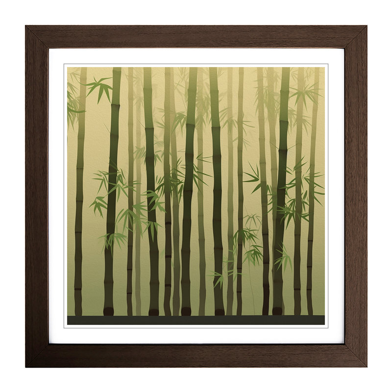 Single Picture Frame Print on Wood, Walnut