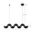 Void 41-in Black dimmable LED Linear Pendant-761712774