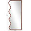 Miroir mural en bois brun