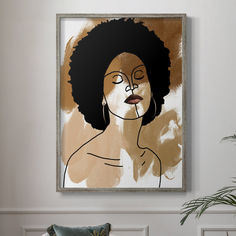 Phenoma Women I, reproduction encadrée - bois massif, H 21 po x l 17 po