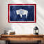 Drapeau d'État Borges Grunge Wyoming-107860622