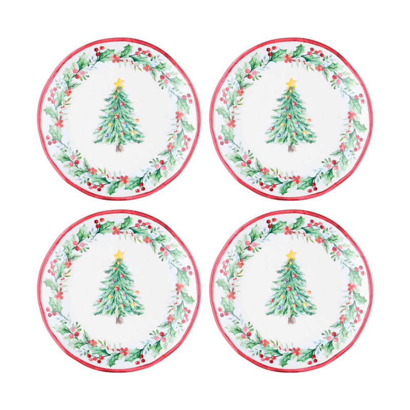 Christmas Tree, 6" Melamine Plate S12