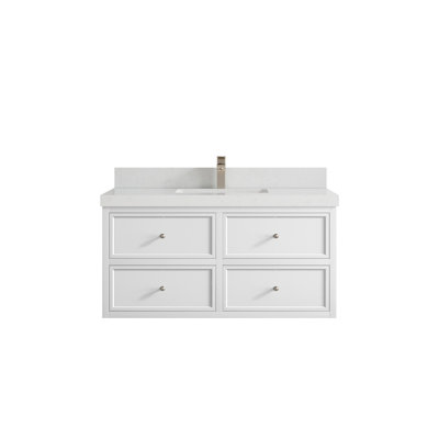42'' Single Bathroom Vanity with Quartz Top