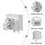 Meuble-lavabo 30 po avec lavabo en céramique, petite armoire de salle de bain, armoire moderne avec 2 tiroirs-2009438282