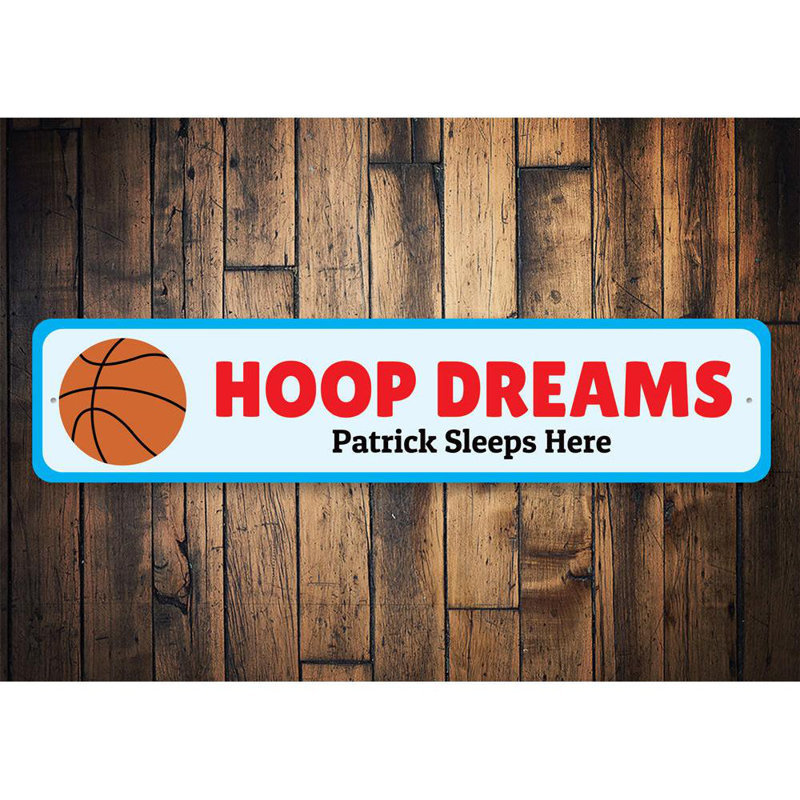 Panneau de basketball pour chambre en aluminium, H 4 po x l 18 po x P 0,04 po