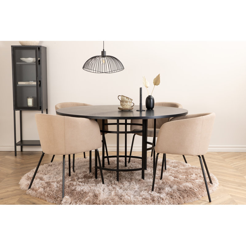 Dolson 4 - Person Dining Set, Taupe