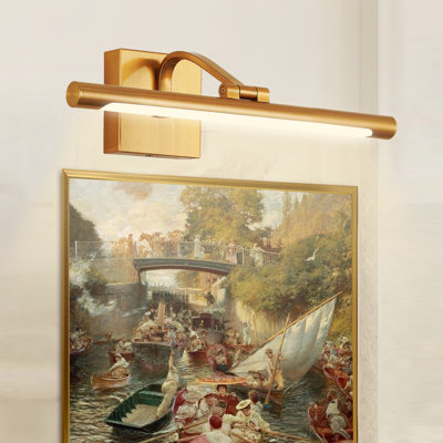 1-Light Dimmable LED Picture Light with Adjustable Color Temperature (3000K/4000K/5000K), Artwork Display Lighting