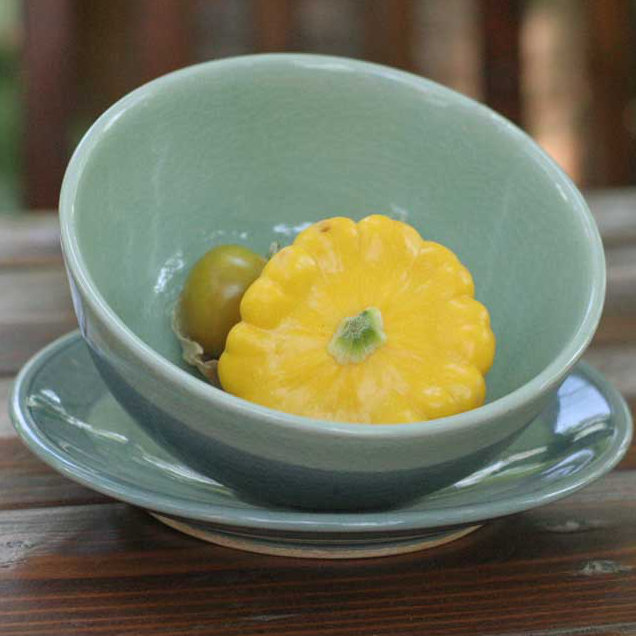 Celadon Handmade Earthenware Dinnerware Set
