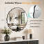 Aluminium Cylinder Wall Overmantel Mirror-800519226