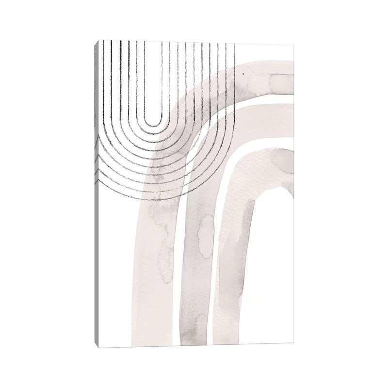 Abstract Rainbows 1 Piece Painting on Canvas, 101.6cm H x 66.04cm W x 1.91cm D, Wrapped Canvas