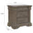 Jahanna 3 Drawer Nightstand with USB-870826177