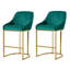 Upholstered Counter Stool with Metal Frame-1447945603