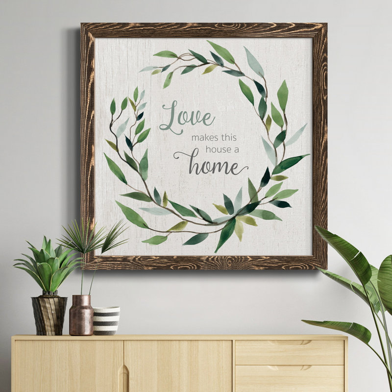 Océan III - Peinture sur toile encadrée, Cadre noyer, H 31,5 po x l 31,5 po x P 1,5 po