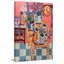 « a happy salle de jardin » par holly wojahn, reproduction d’art sur toile tendue-15813023