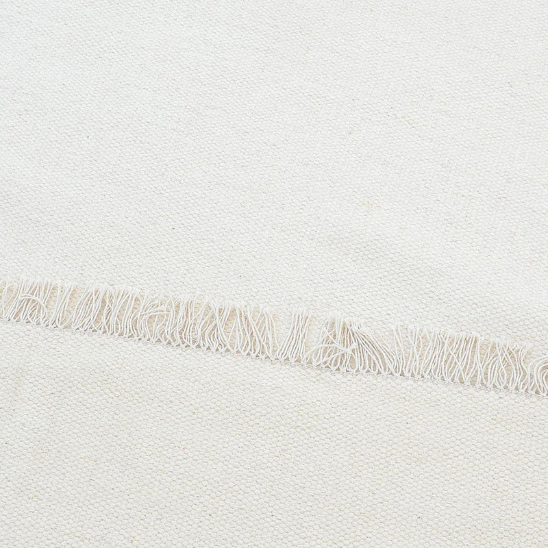 Wabbaseka Solid Colour Hand Woven Area Rug, Rectangle 110 x 160cm