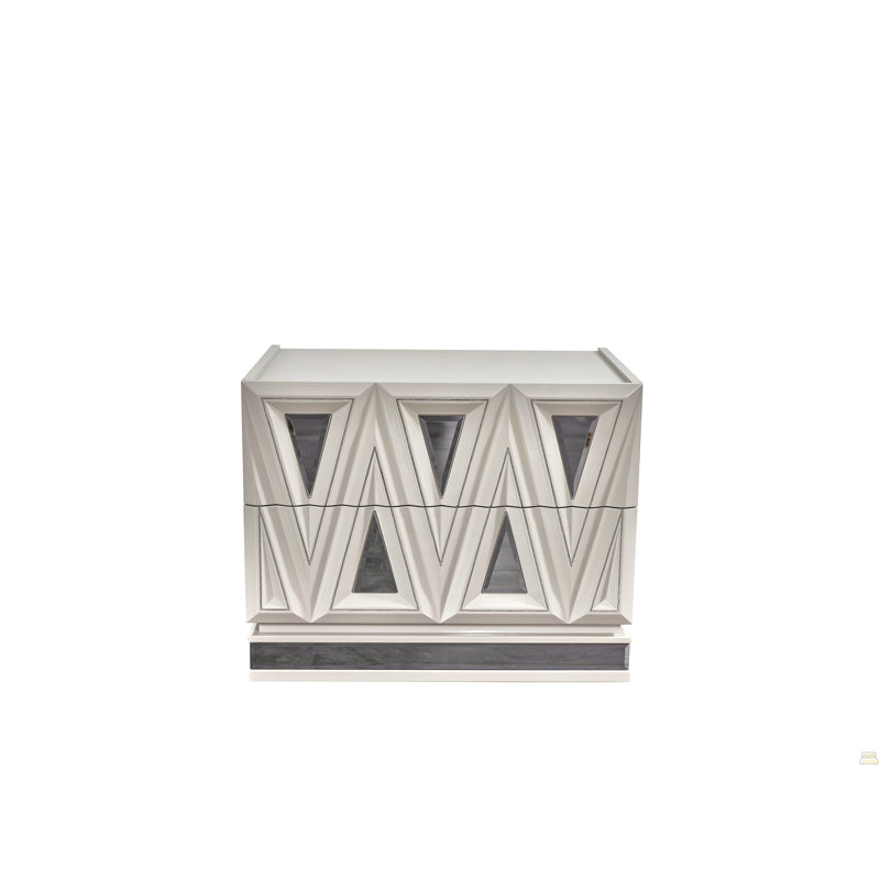 2-Drawer Night Stand Made With Wood