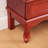 Graceful Curio Cabinet With 2 Doors And 1 Drawer - Cherry, Adjustable Shelves, Bulb Included, Protection Mechanism Fascinating Lighted Display Cherry Finish, Stability Guarantee-1338806571