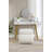 017S-S-Shape Fabric Ottoman Makeup Stool Footstool（ONLY OTTOMAN)-924078930