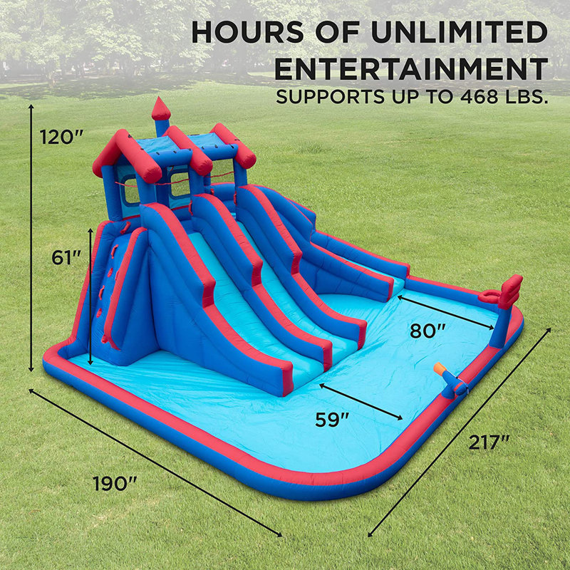 18' x 15.83' Inflatable Water Slide