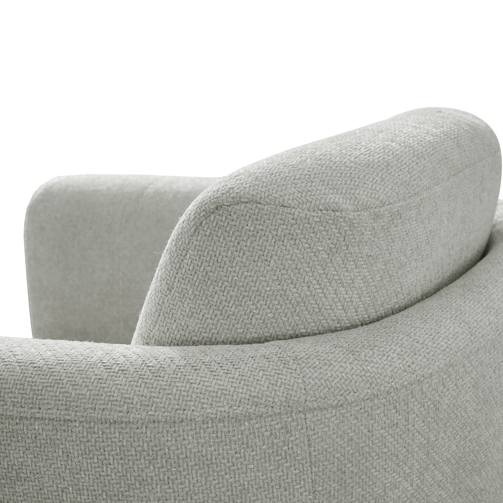 Scottie Eucalyptus Swivel Barrel Chair, Dove Gray Performance Chenille