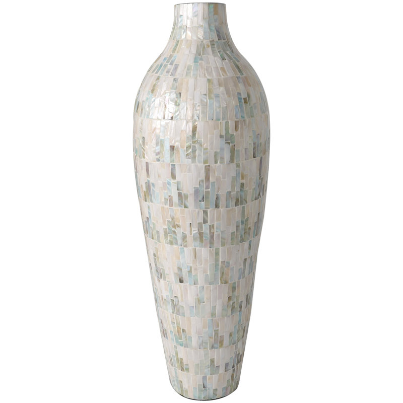 Basnett Handmade Mother Of Pearl Table Vase
