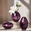 Ensemble de 3 vases en verre soufflé à la main Cecile (mauve)-1678869673