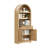 70.86''H Arched Storage Bookcase With Fluted Door And Drawer-1944152962