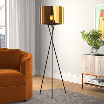 Ftenelle 158cm Black Tripod Floor Lamp