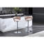 Tabourets de bar roses 2 pièces, réglables en hauteur, base, housse de siège en velours, coussin rembourré en mousse, supporte jusqu'à 300 livres, facile à installer 2 roses, pivotant sur 360, hauteur réglable, repose-pieds, métal-1593359143