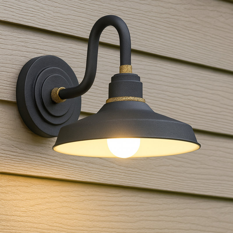 Velarie Aluminium Wall Light, 9.12" H x 9.5" W x 13.25" D, Textured Black