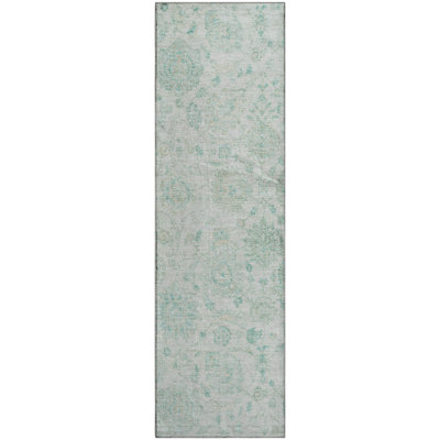 Premium Machine Washable Mayfield AMF1833 Damask Rug